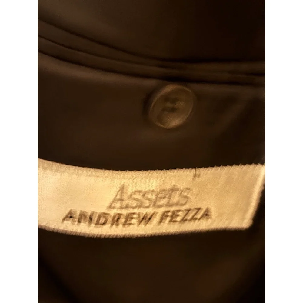 Andrew Fezza Assets Mens Black 100% Virgin Wool Blazer Sport Coat Jacket‎ 81262E
